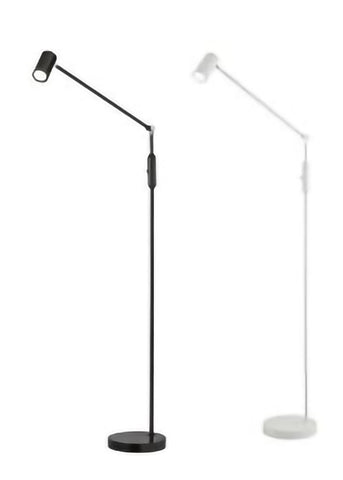 *CLEARANCE* Floor-Standing Adjustable Lamp in Black or White. Searchlight 5040