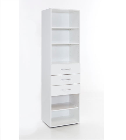 Qmax 30cm / 40cm / 50cm Bookcase Shelving With Drawers. Any Room Range.