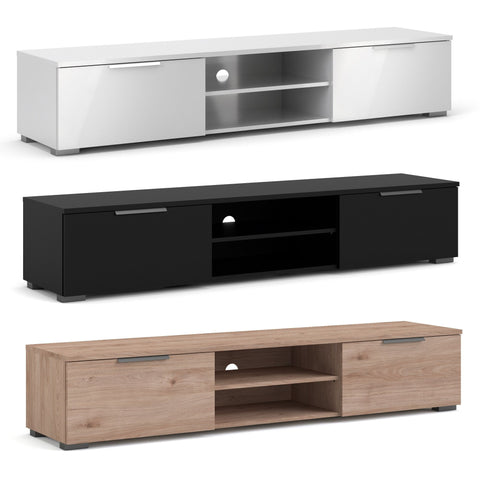 Tvilum "Match" TV Stand, Entertainment Unit, Sideboard Table. Black, White or Oak.