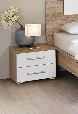 Rauch 'Borba' Range, Oak & White. German Bedroom Furniture.