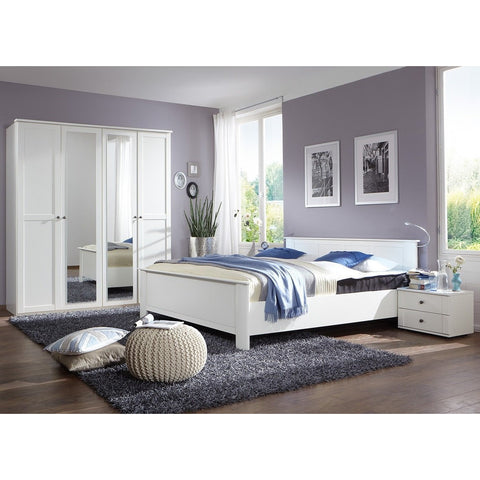 Qmax 'Country' Range. German Made Bedroom Furniture. White Shaker Inspired Style