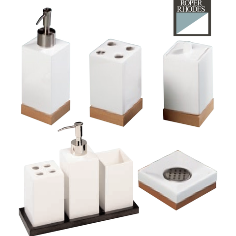 Roper Rhodes Ceramic Bathroom Accessories, Toothbrush, Cotton, Lotion Holders