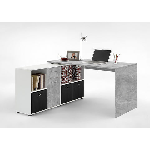 'Lexar' Range of Combi-Fit Flat Wall & Corner Computer/PC Desks With Storage, [product_variation] - Freedom Homestore