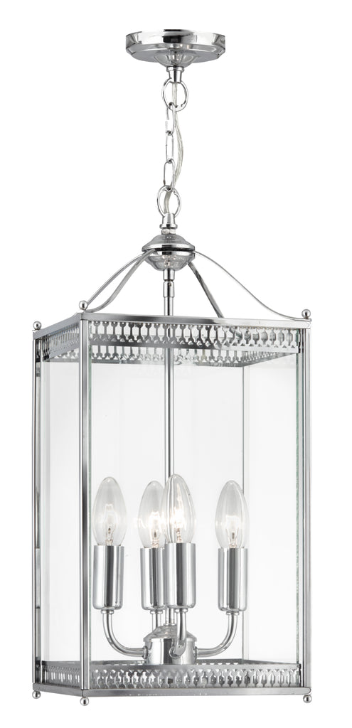 Searchlight 1554cc Traditional Glass Lantern Style Ceiling Pendant Light.