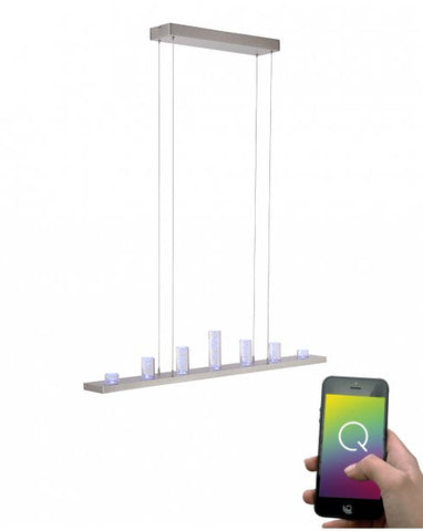 Paul Neuhaus "Q-Skyline" Zigbee Smart Hanging Ceiling Light Pendant 2057-55