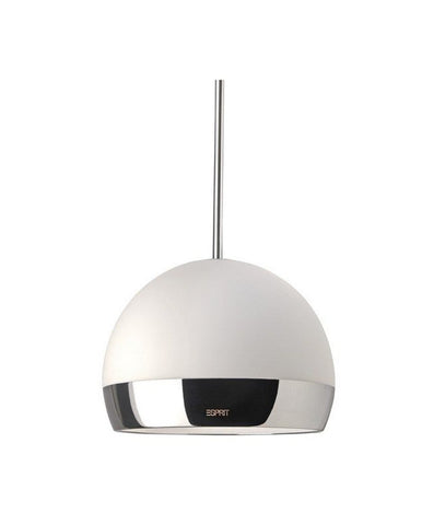 Esprit 'Sunrise' Designer White & Chrome Ceiling Pendant Light 308131