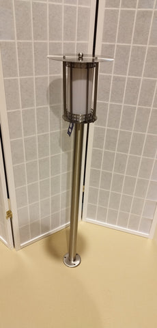 Searchlight 328-900 Stainless Steel Outdoor Garden Driveway Bollard Post Light.