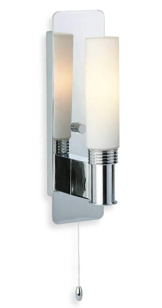 Firstlight "Spa" Single Bathroom Wall Light 5753CH. Pull Cord IP44