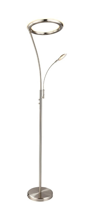 Endon "Seville" Mother & Child Floor Standing Reading Lamp, Dimmable