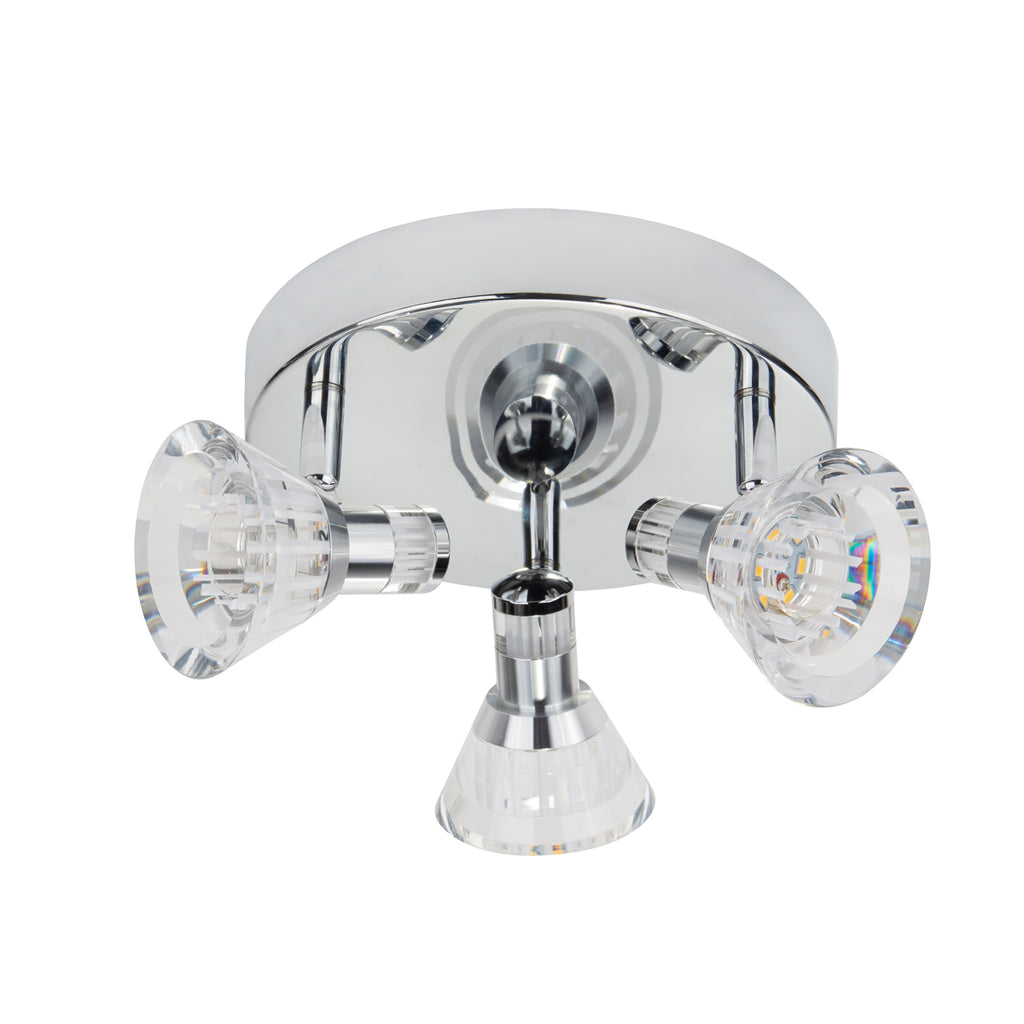 Searchlight 6363cc 'Flute' Dimmable LED IP44 Ceiling Light Pendant