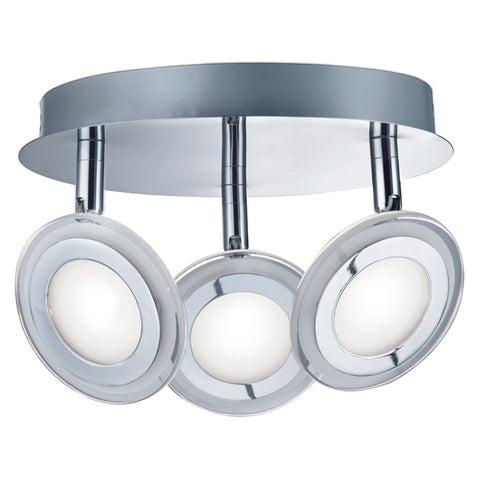 Searchlight "Frenzy" Adjustable LED Disk Ceiling Light. 6923-3cc