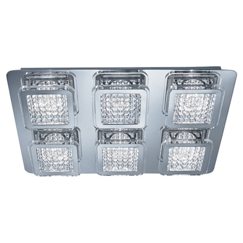 Searchlight "Quadrant" 7326-6cc Ceiling Light 6-Light 72 LED.
