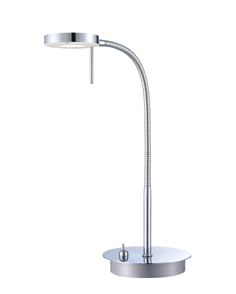 Sompex 'Solo' Table / Desk / Incidental Lamp Light, Brushed Steel. 79130
