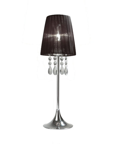 Sompex 'Organza' Table / Desk Lamp Range. Tall Single-Light Chandelier Lamp.