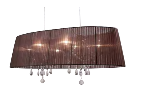 Sompex 'Organza' Double Chandelier Ceiling Pendant 6-Light