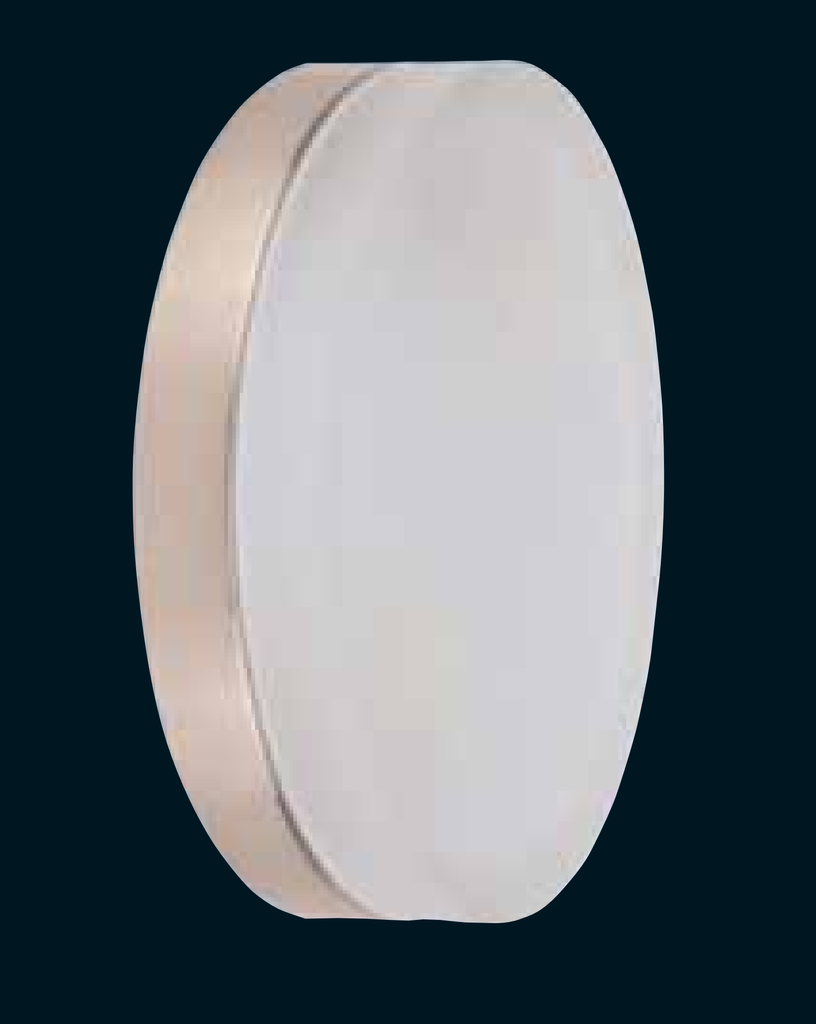 Sompex 'Ice Round' White Glass Wall Light Fitting. 28cm. 79577