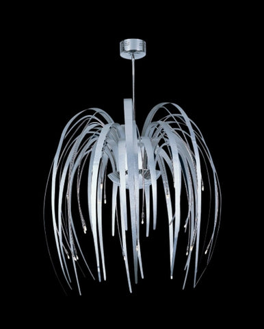 Sompex 'Leave' Chrome Ceiling Pendant Light Chandelier 79885