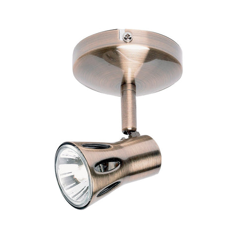 Endon "Krius" GU10 Single-Spot Wall or Ceiling Light. Adjustable 811
