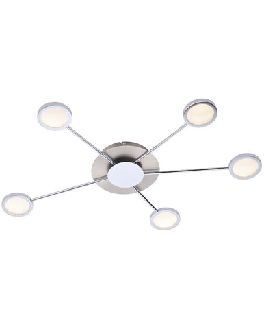 Paul Neuhaus "Adela" Modern Semi-Flush Ceiling Light Pendant 8305-17
