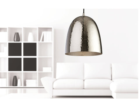 Firstlight "Assam" Retro Hammered Metal Shade Ceiling Pendant Light