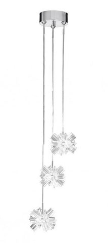 Searchlight "Snowflake" 9023-3cc Dangle Pendant Ceiling Light