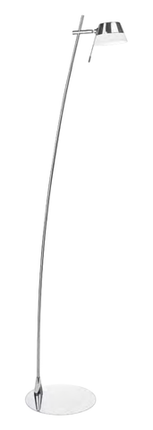 Sompex 'Fritz' Floor-Standing Lamp Light, Brushed Chrome. 92052