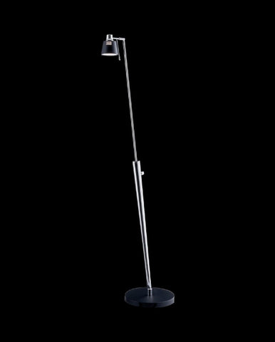 Sompex 'Juppy' Floor Standing Lamp Light, Black Chrome or White Glass