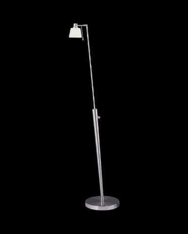 Sompex 'Juppy' Floor Standing Lamp Light, Black Chrome or White Glass