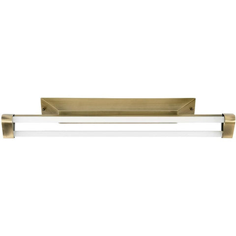 Endon 'Enluce' 60cm Fluorescent Twin Tube T5 Ceiling Light Bar. Antique Brass