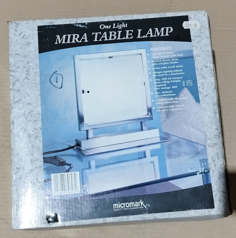 *Clearance* Table Lamp. Vertical Panel Diffuser Lamp. Micromark Mira.