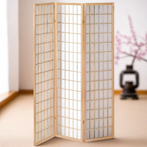 "Tokyo" Japanese Style Room Divider Privacy Screen. Colour Choice