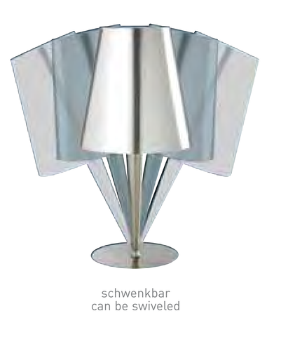 Sompex 'Duda' Metal Table / Desk / Incidental Lamp Light, Chrome. 79036