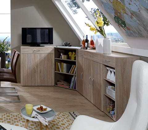 Qmax 30cm / 40cm / 50cm Floor Cabinet w Shelves & Drawer. Any Room Range.