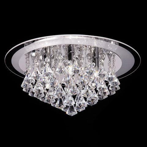 Endon "Renner" Range Crystal Drop Chandeliers, Choice of Size.