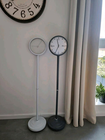 "Standuhr" Floor-Standing Clock. Decorative, Retro, Black or White.