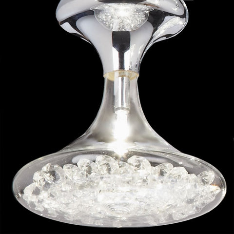Endon "Tatiana" Range. Crystal Filled Glass Jar Chandelier Ceiling Pendant Light.