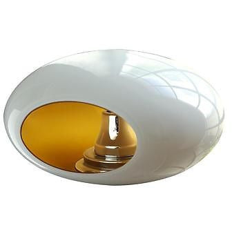 Sompex 'Pebble' Candle Holder Type Table Lamp Light Chrome or White, [product_variation] - Freedom Homestore