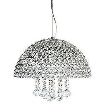Searchlight Diamond Cut Ceiling Pendants Black Chrome Acrylic Glass, [product_variation] - Freedom Homestore