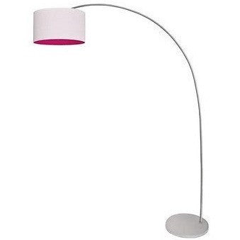 Sompex 'Fuchsia' Matching Table & Floor Lamps Lights Pink & White Chrome, [product_variation] - Freedom Homestore