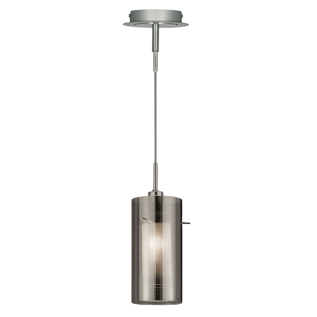 Searchlight Duo-2 Smoked Glass Round Shade Ceiling Light Range.