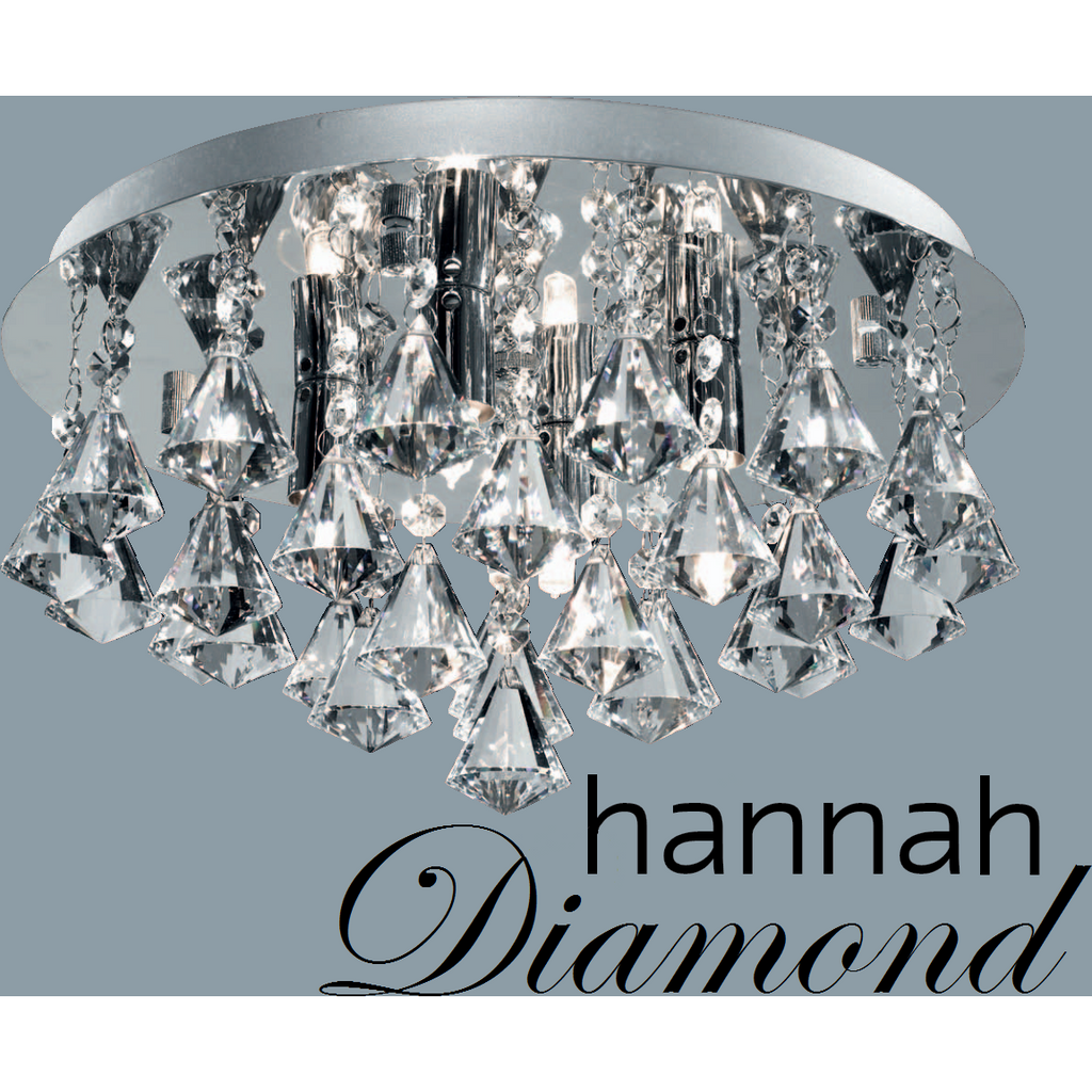 Marco Tielle "Hannah Diamond" 4 Light Ceiling Chandelier 3304-4cc, [product_variation] - Freedom Homestore