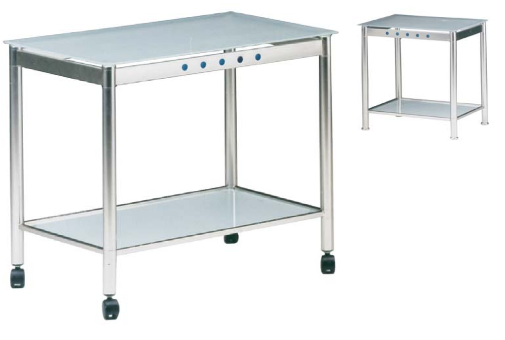 *Clearance* Nickel Plated & Frosted Glass Tables