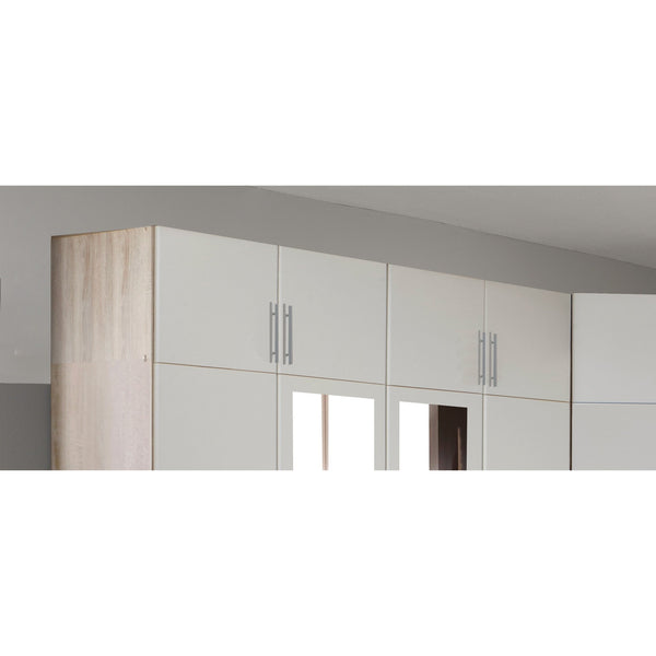 Qmax 'Space' Range. Matching Top-Boxes Only. Alpine White & Oak Finish ...