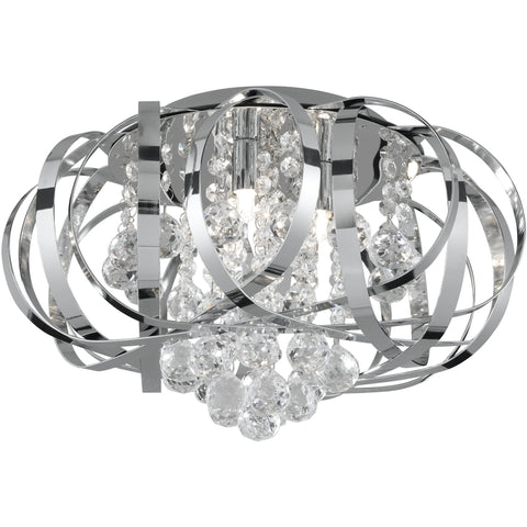Searchlight 5973-3CC. Tiara/Crown Crystal 3-Light Ceiling Chandelier. Pendant, [product_variation] - Freedom Homestore