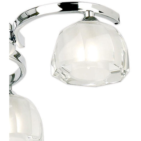 Endon "Stanza" 91403 Polished Chrome & K9 Crystal Glass Ceiling Light, [product_variation] - Freedom Homestore