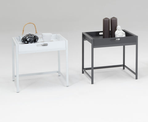 "Annika" Side / End Table, with Removable Serving Tray Tabletop.