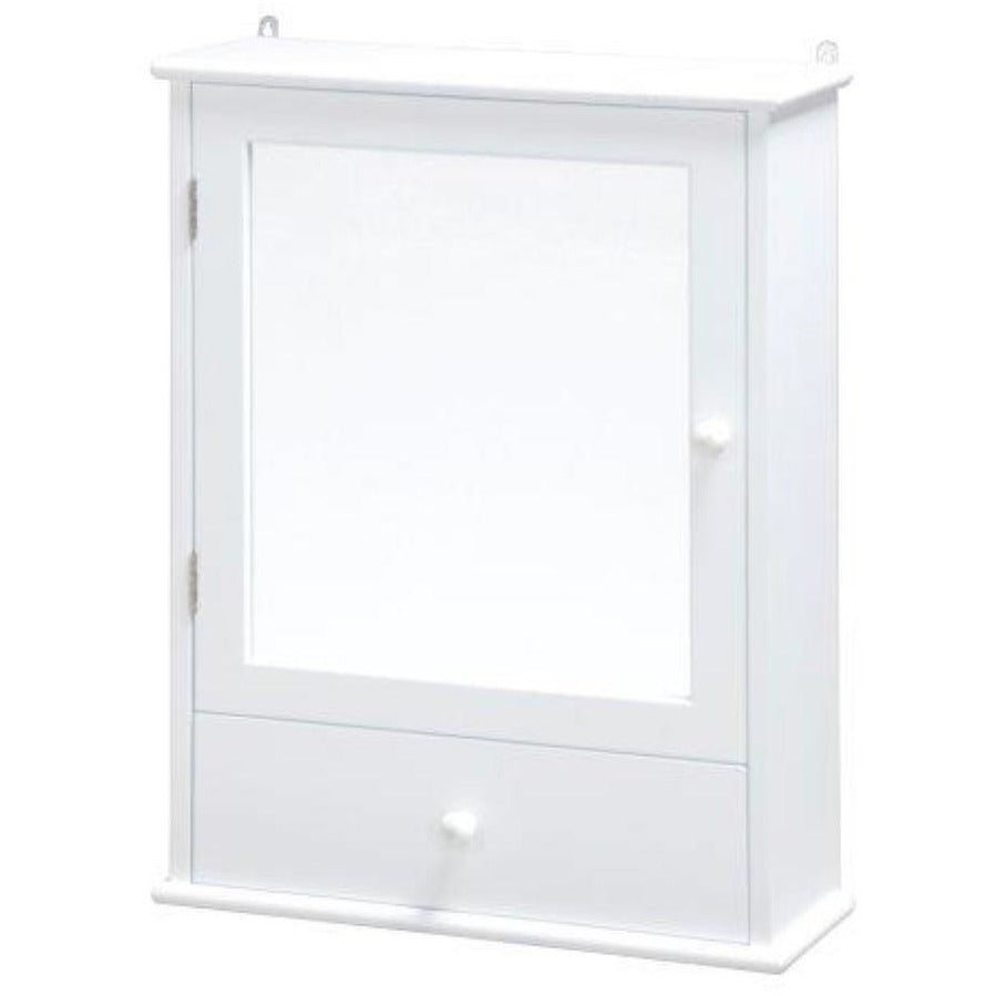 Blue Canyon "Nevada" BF0407, Bathroom Mirror Cabinet w Drawer in White, [product_variation] - Freedom Homestore