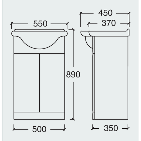 *Clearance* Roper Rhodes 'Signatures' Floor Standing Bathroom Vanity Unit With Sink., [product_variation] - Freedom Homestore