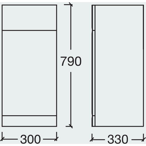 *Clearance* Roper Rhodes "Signatures" Floor Standing Bathroom Cabinet. Oak, [product_variation] - Freedom Homestore