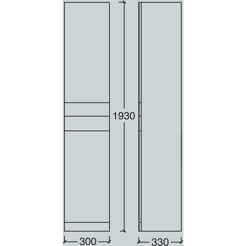 *Clearance* Roper Rhodes "Signatures" Floor Standing Bathroom Cabinet. Oak, [product_variation] - Freedom Homestore